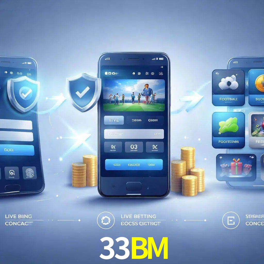 Pasos de acceso a la app 33BM en pantalla de teléfono móvil